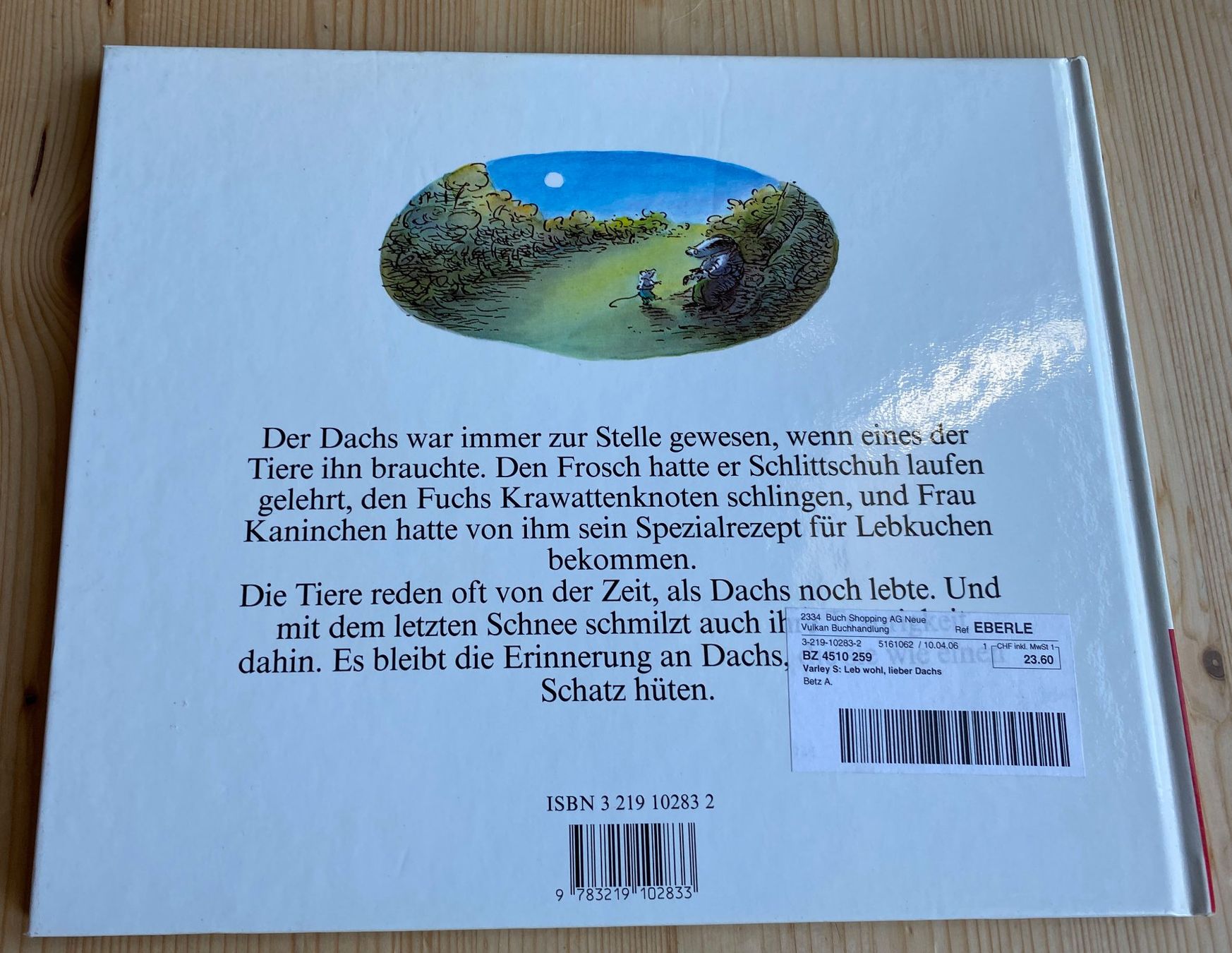 Libri: Leb wohl, lieber Dachs. v. Susan Varley – Nuovo (secondo la descrizione) da Weinfelden venduto da Cheyenne21 1
