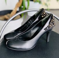 Högl Designer Pumps Leder schwarz Strass&Glitzer Gr. 6,5 NEU