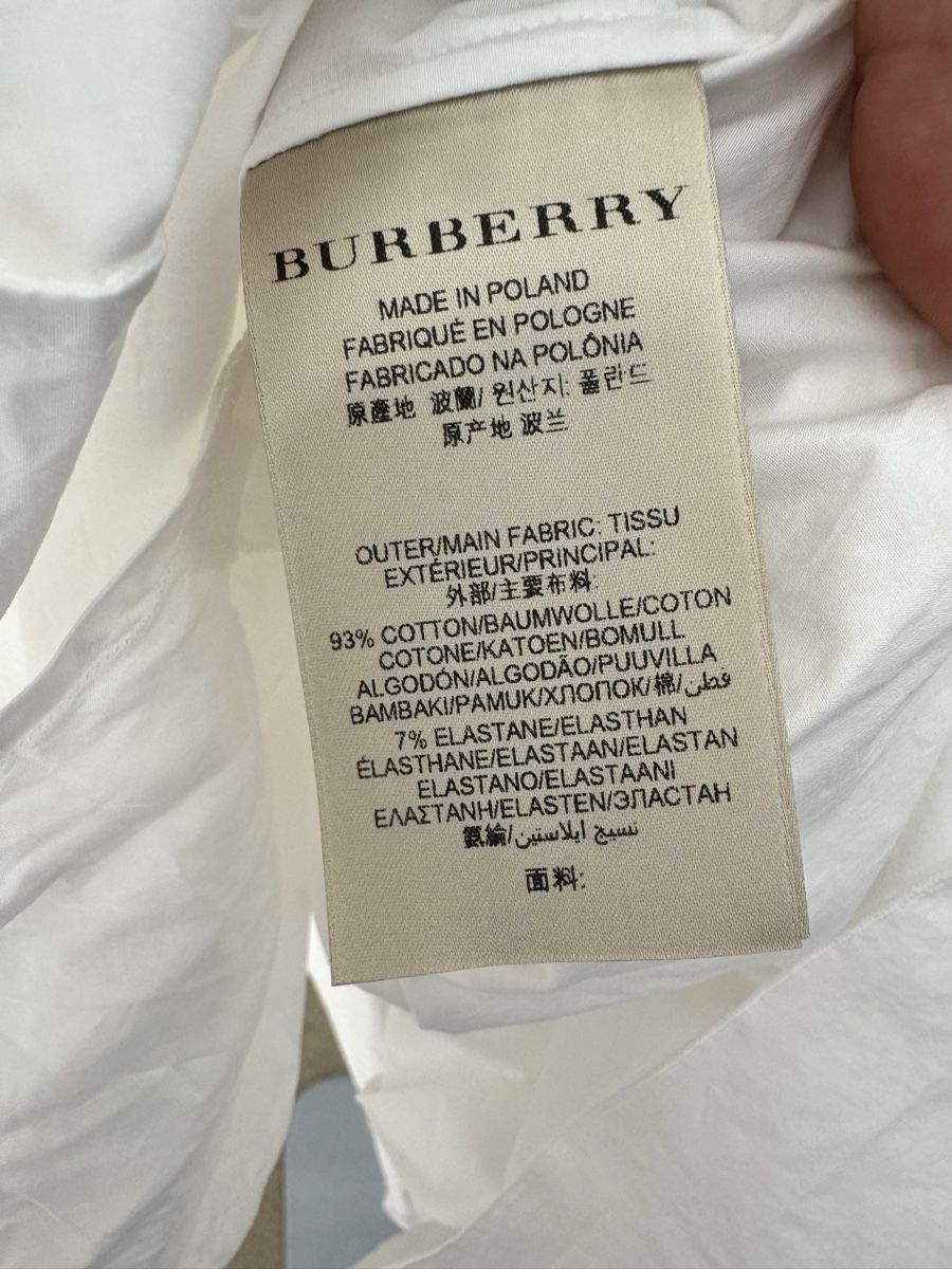 Burberry Vestiti: Burberry shirt white dress – Nuovo (secondo la descrizione) da Zürich venduto da di_archive 3