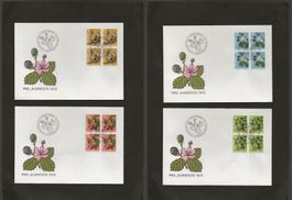 Schweiz Pro Juventute FDC Viererblock Serie 1973