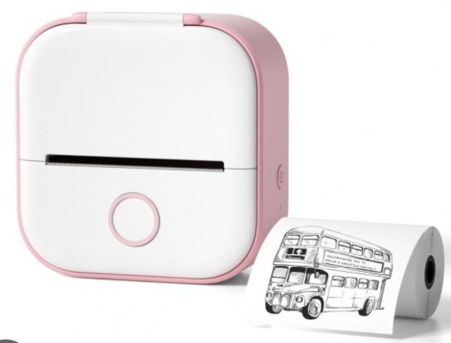 Stampanti: Phomemo T02 Bluetooth Thermodrucker inkl. 3er Papier-Set – Nuovo e nell'imballaggio originale da Dachsen venduto da Topparts1 1