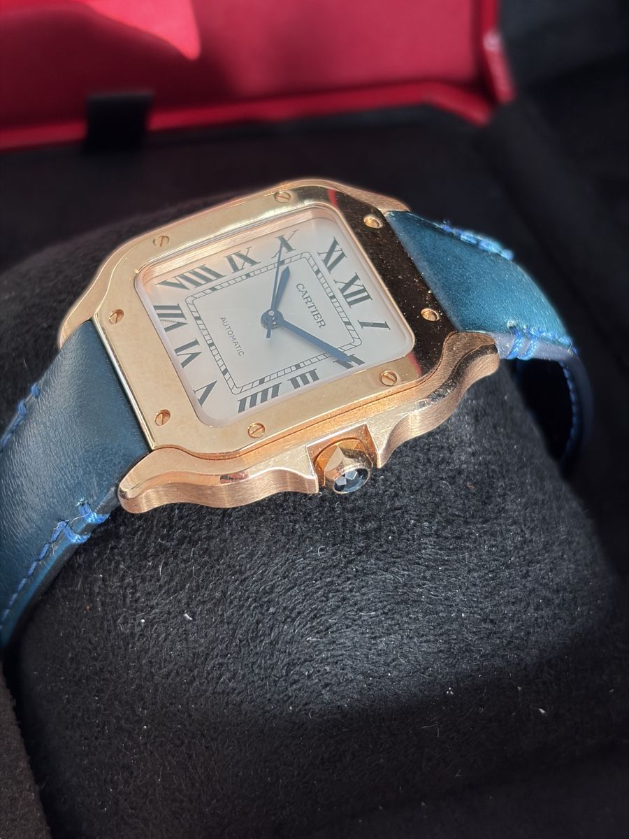 Cartier Orologi: Cartier Santos Rose Gold Medium 35mm – Usato da Bern venduto da Un.ruh 2
