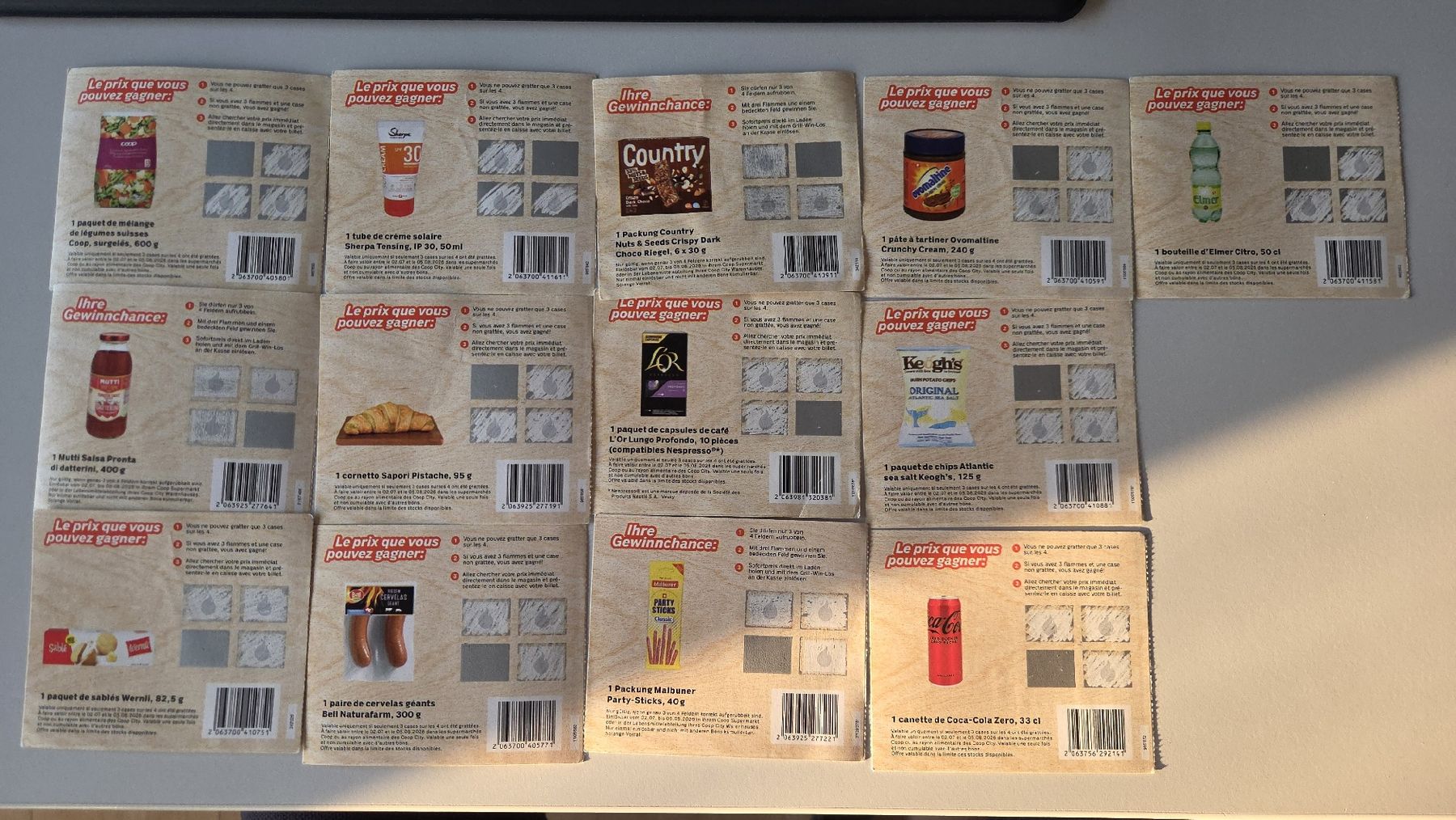 Coop Timbres & points: Coop Grill Win Rubellose - GEWONNEN – Neuf (Voir description) à Winkel par mukunde100