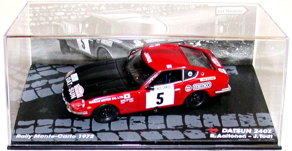 Stickers Datsun 240Z Rallye – Décalcomanies 1/43, 1/32, 1/24, 1/18 – Pour Modélisme, Slot Cars – Réf DCS048