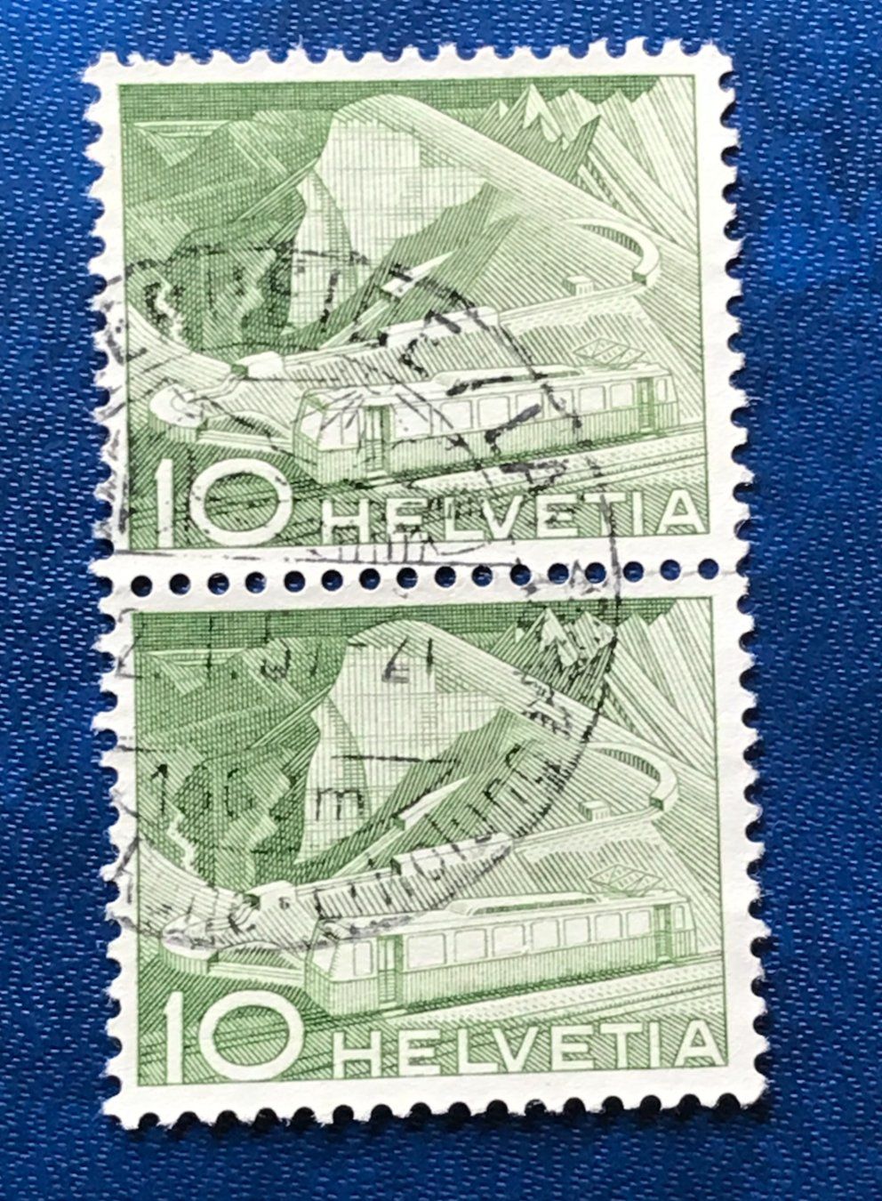 Tutti i francobolli: Nr.299 mit Stempel Bergbahn  1949    – Usato da Aarau venduto da Billa007