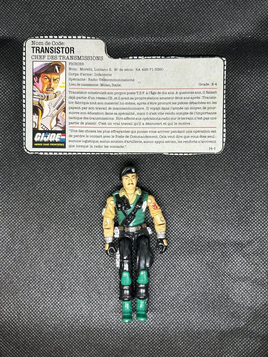 Hasbro Giocattoli: G.I. Joe Figure Transitor – Usato da Lausanne venduto da Retro-geek