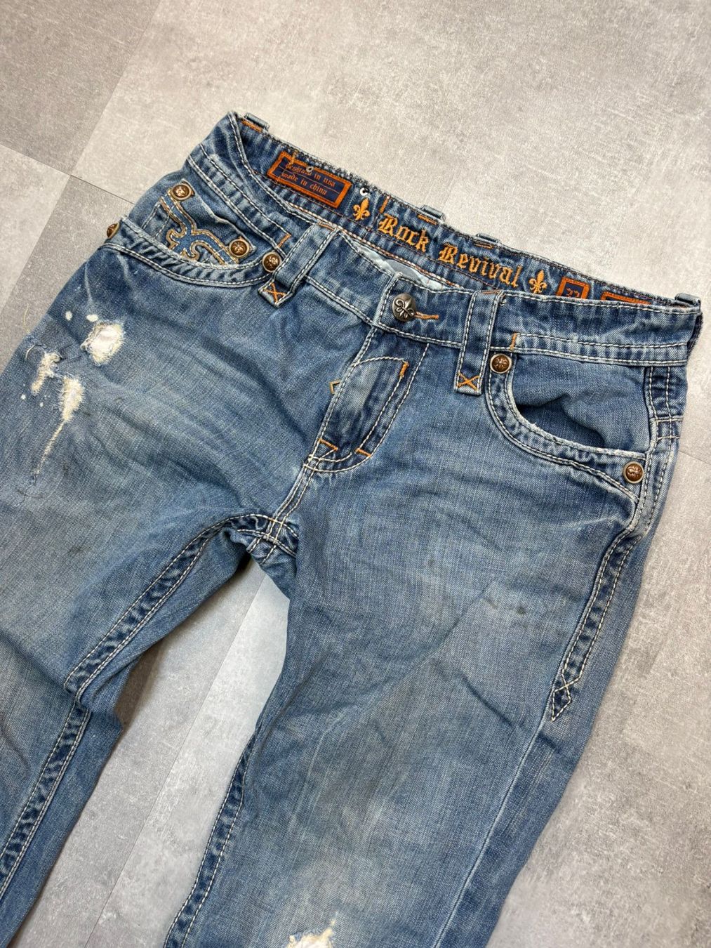 Jeans: Rock Revival Straight Jeans - Grösse L/32 – Usato da Werdenberg venduto da hase.vintage 3