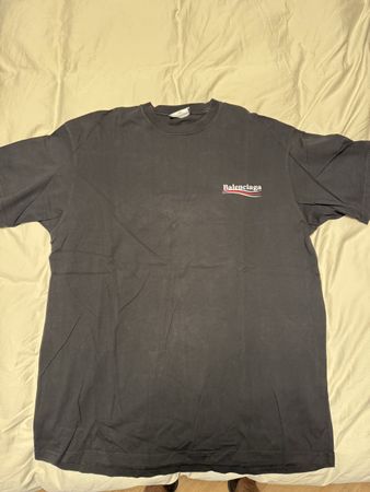 Balenciaga T-Shirt schwarz Logo Print gebrauchter Zustand
