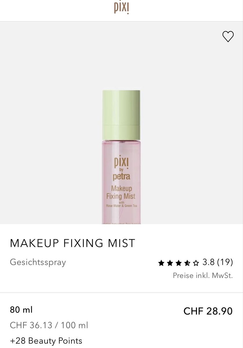 Maquillage: Pixi Makeup Fixing Mist 30ml. neu – Neuf avec emballage d'origine à Zürich par deruja 4