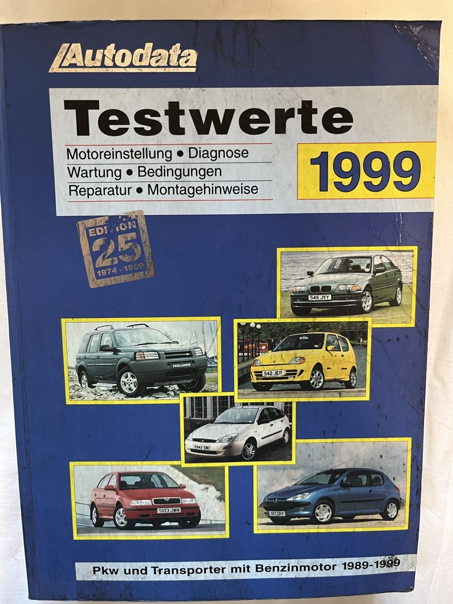 Libri: Auto Testwerte Werkstattbuch – Usato da bretzwil venduto da nightflasher