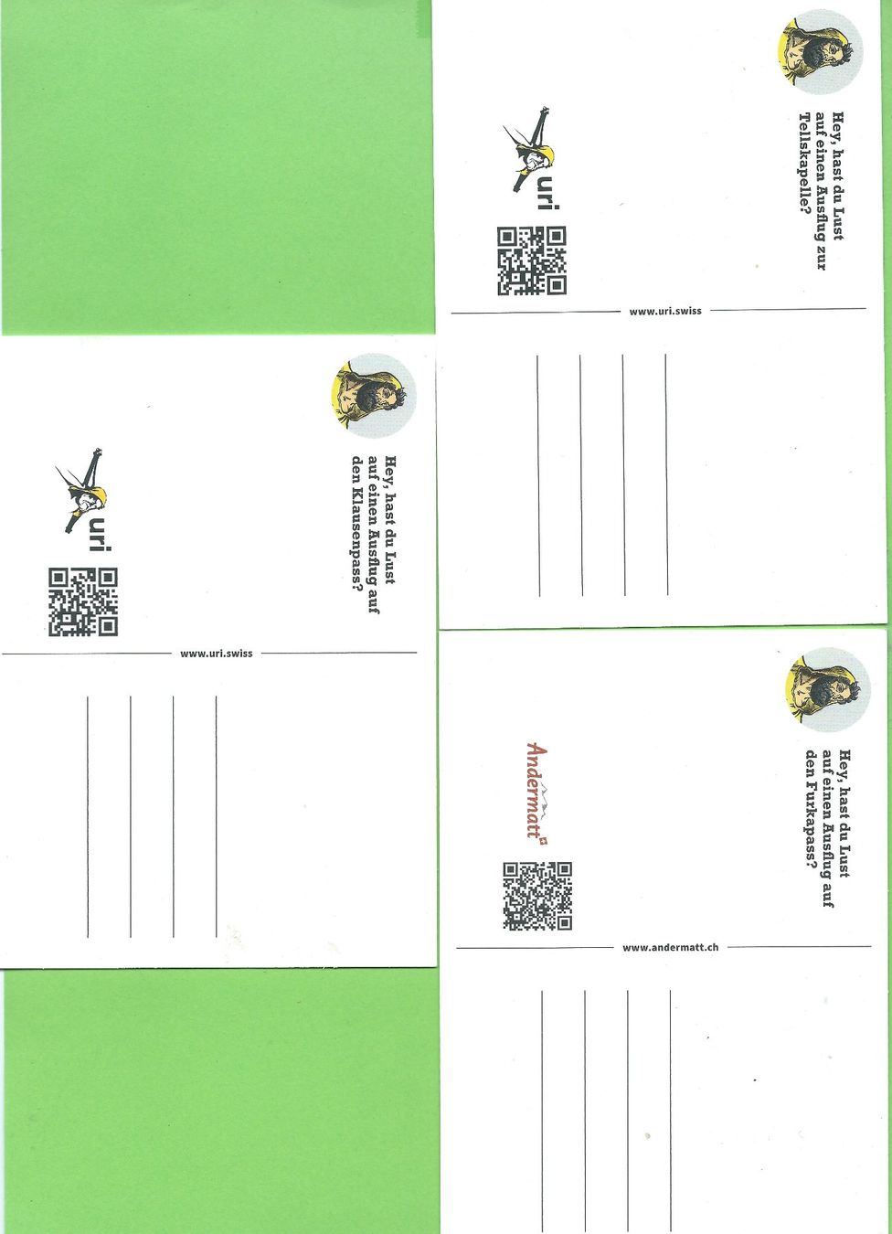 Cartoline postali: 7 Ansichtskarten Kanton Uri – Usato da Zürich venduto da t24_de 3