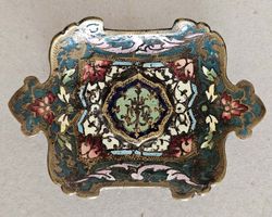 Cloisonné Aschenbecher um 1900, HNDL