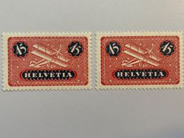 1934, Flugpost, 2x ZNr. 8, postfrisch