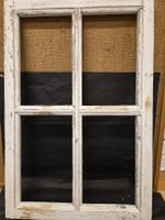 Altes Holzfenster Rahmen weiss Vintage Dekorationsstück