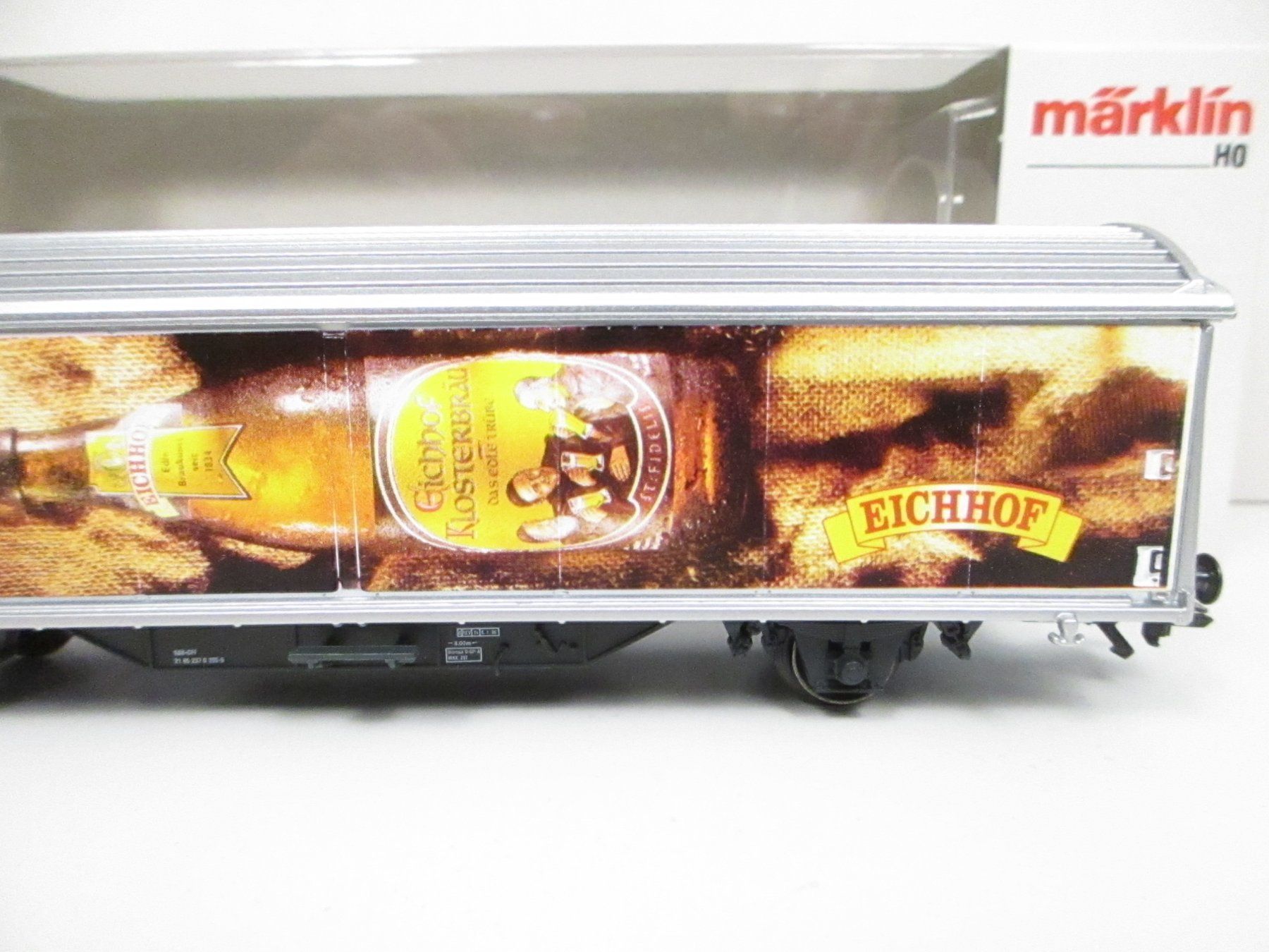 Märklin Modellini di ferrovie: Märklin H0 4735.948 SBB Schiebewandwagen EICHHOF BRAUGOLD – Nuovo e nell'imballaggio originale da Olten venduto da Heinrich875 5
