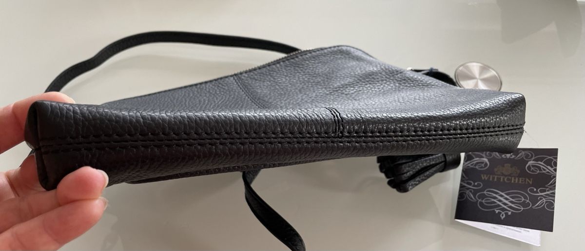 Taschen: Schwarze Ledertasche, Wittchen 26 x 19 cm – Neu und originalverpackt aus Ebikon von elischka 6