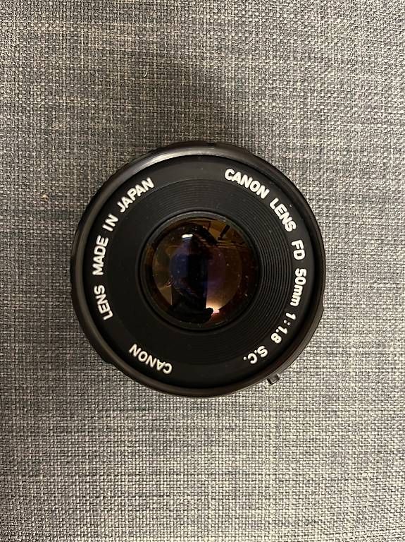 Obiettivi: Objectif Canon Lens FD 50mm 1:1.8 S.C.  – Usato da Lutry venduto da Floupy61