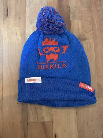 Blaue, ungebrauchte Wintermütze vom Juskila