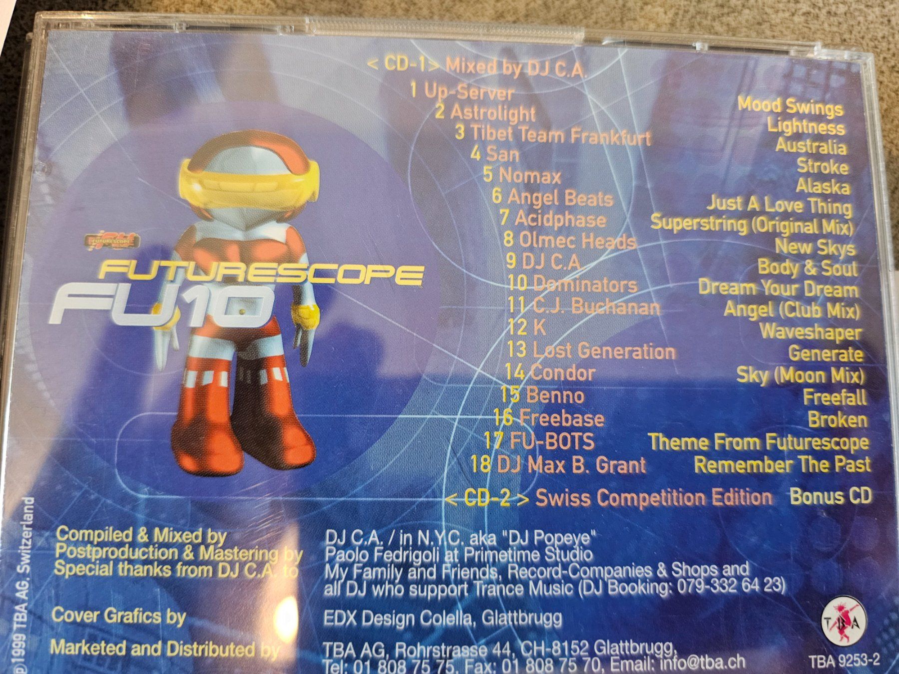 CD: Futurescope 10-DJ C.A./streetparade – Usato da Bremgarten AG venduto da musiccollector 1