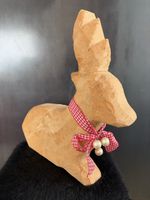 Rentier Deko Unikat Holzfigur * Figure en Bois handmade
