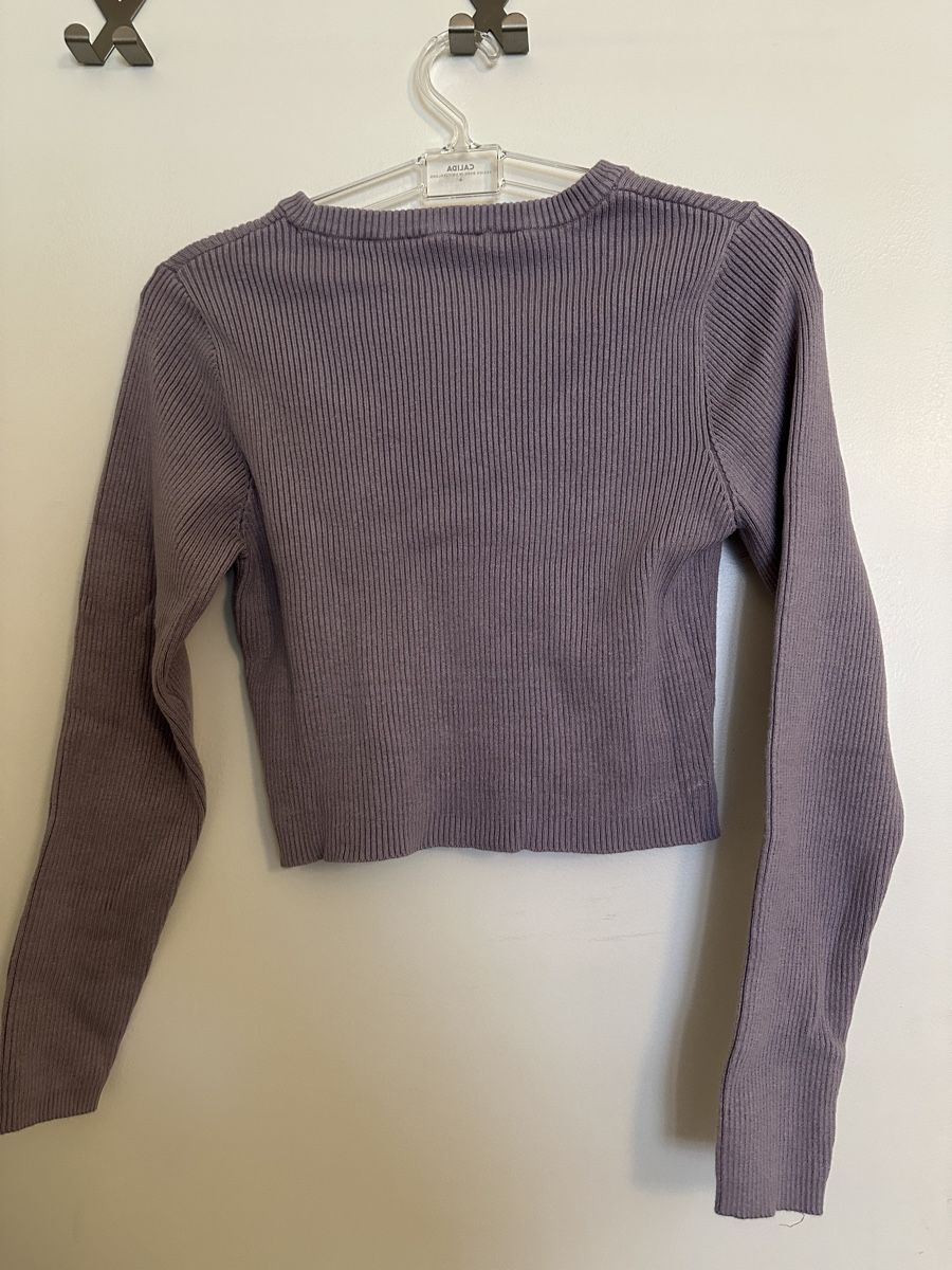 C&A Pullover & Sweatshirts: Pullover Clockhouse lila gerippt Grösse M wie NEU – Neu (gemäss Beschreibung) aus Brugg AG von muh_p2nc 1