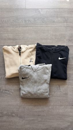 Lot de 3 vestes zippées (2) Nike (1) Jordan