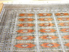 Alte Afghanische Aqche Teppiche 285 x 190 cm gut und schön