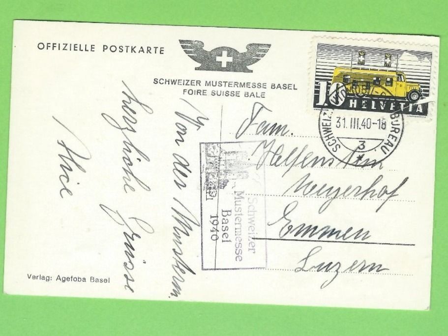 Cartoline postali: Basel Mustermesse – Usato da Zürich venduto da t24_de 1