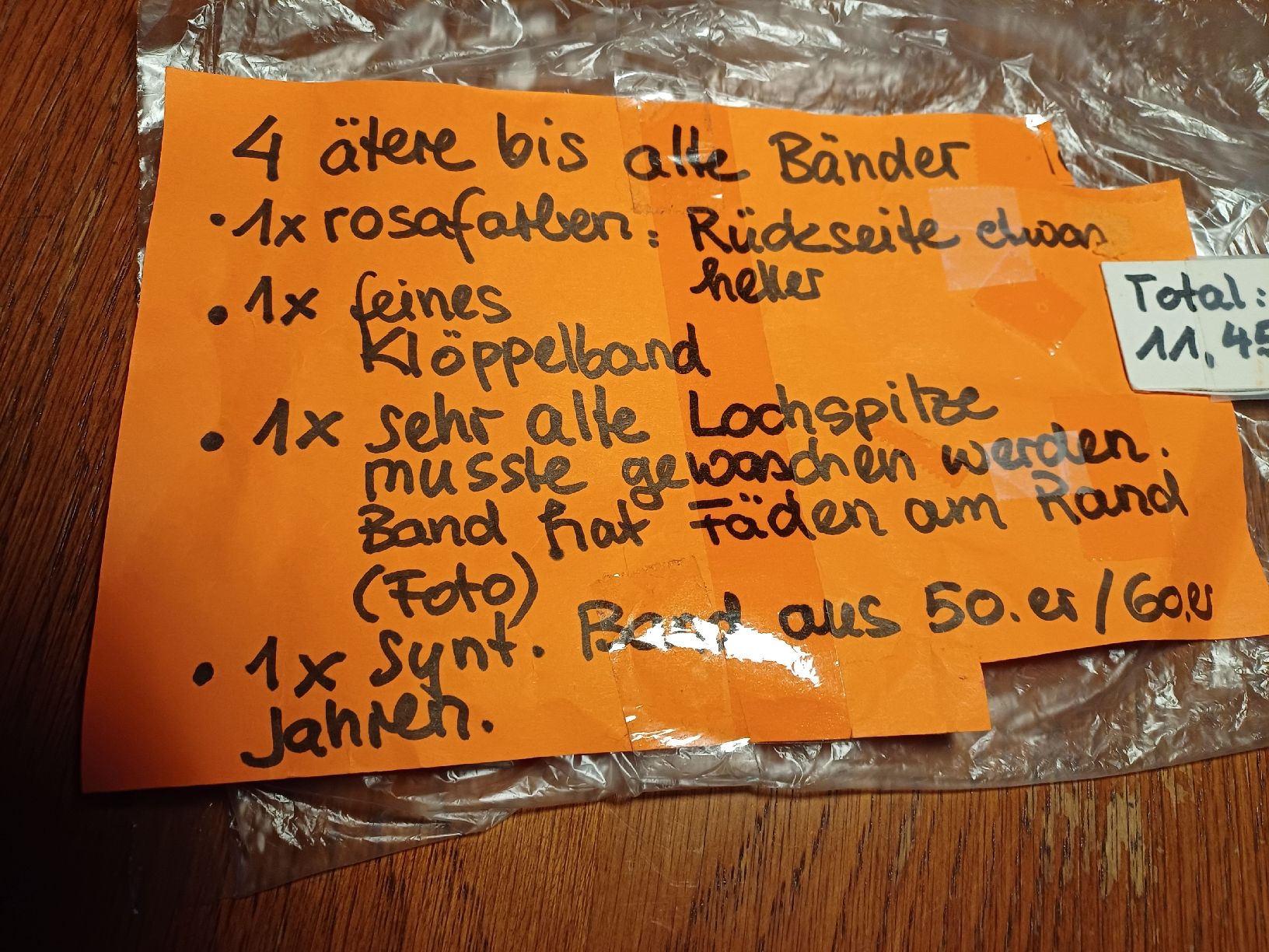 Tessuti: 4 ältere bis alte Bänder. Total 11,45 m – Nuovo (secondo la descrizione) da Gächliwil venduto da lesidees 7