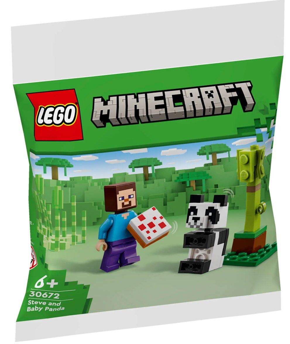 Lego Kit di costruzioni: Lego Minecraft 30672 Steve mit Baby-Panda – Nuovo e nell'imballaggio originale da St.Gallen venduto da Punktchen01