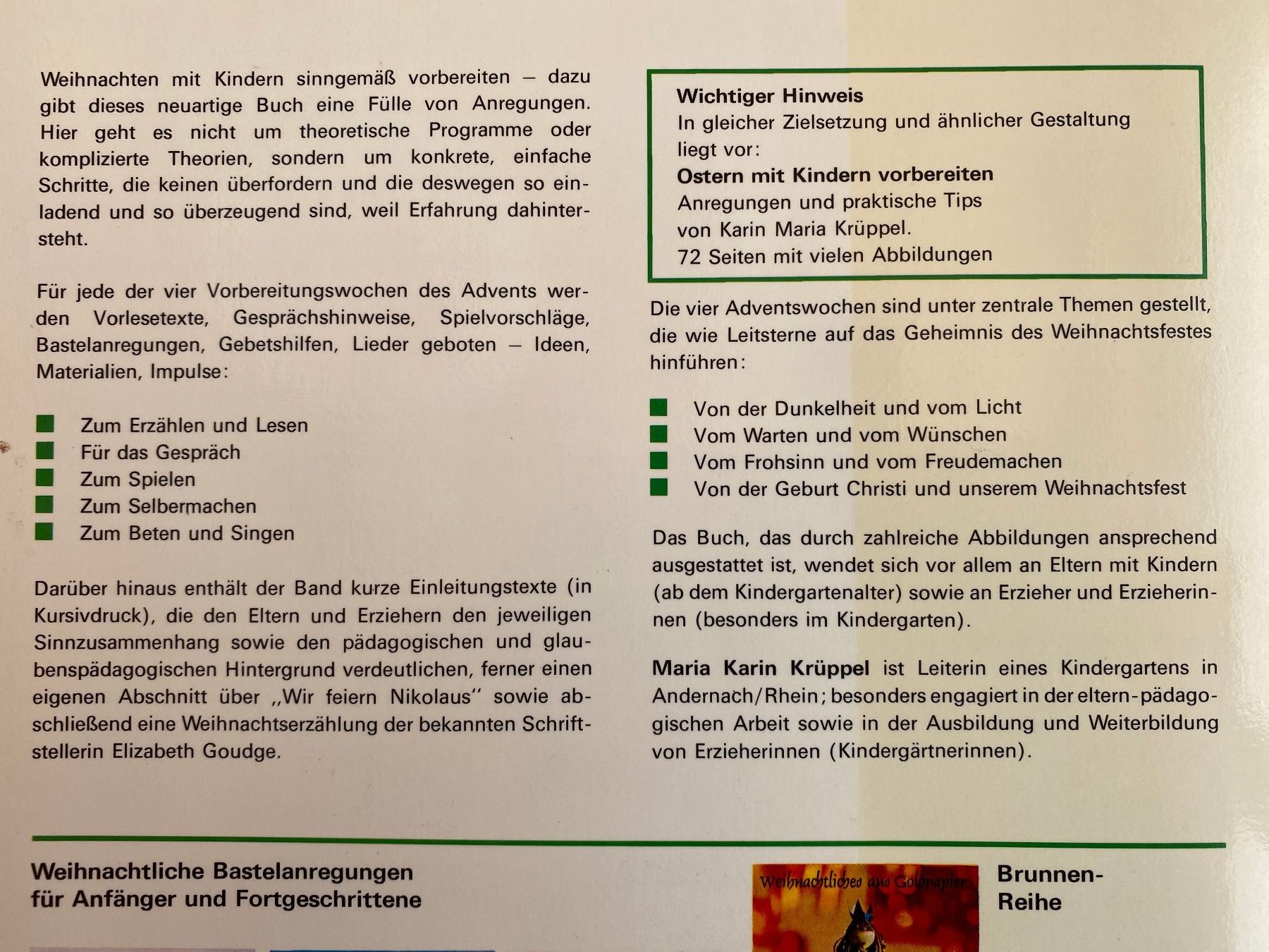 Libri: Weihnachten mit Kindern vorbereiten – Usato da deitingen venduto da popcorn02 1