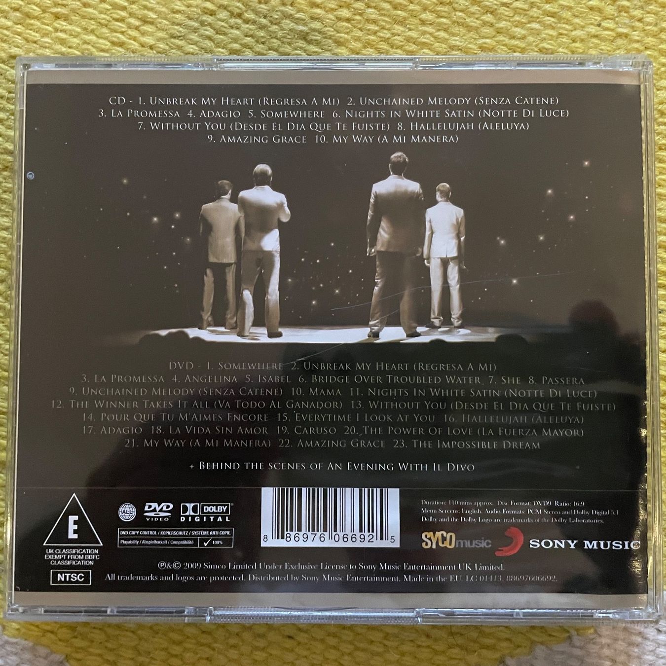 CDs: IL DIVO-CD+DVD LIVE IN BARCELONA – Gebraucht aus Rorschacherberg von CD-Roli 1