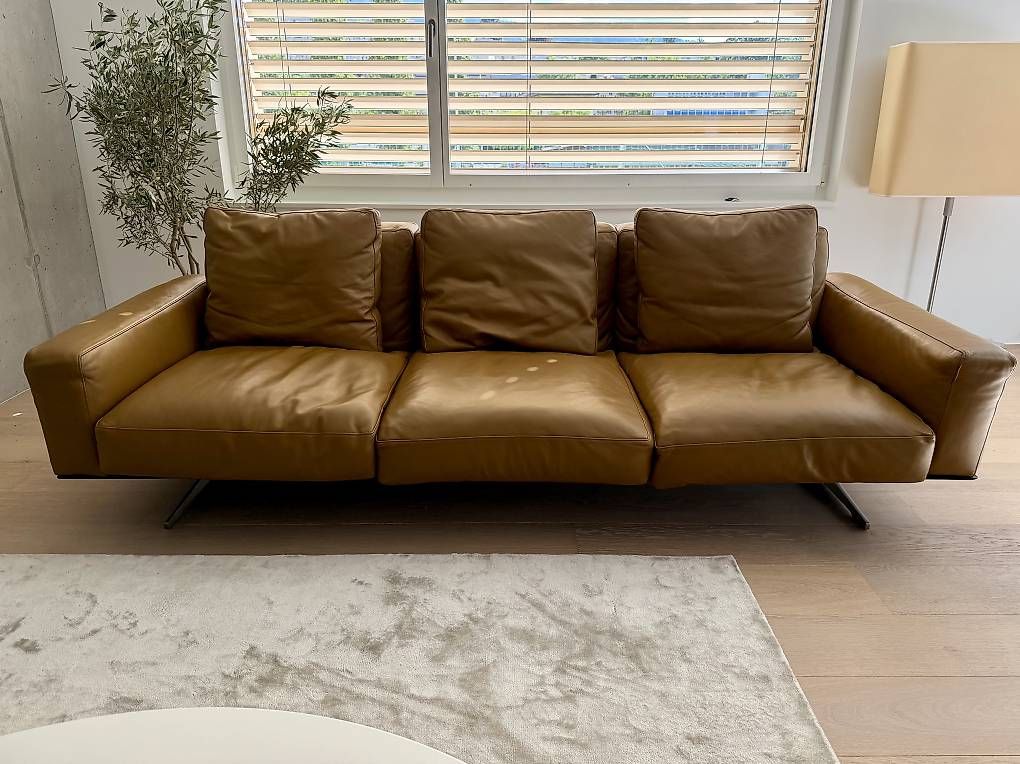 Sofas: Flexform Soft Dream 3-Sitzer  293 cm  Premium Leder Cognac – D'occasion à Luzern par Banksster 1