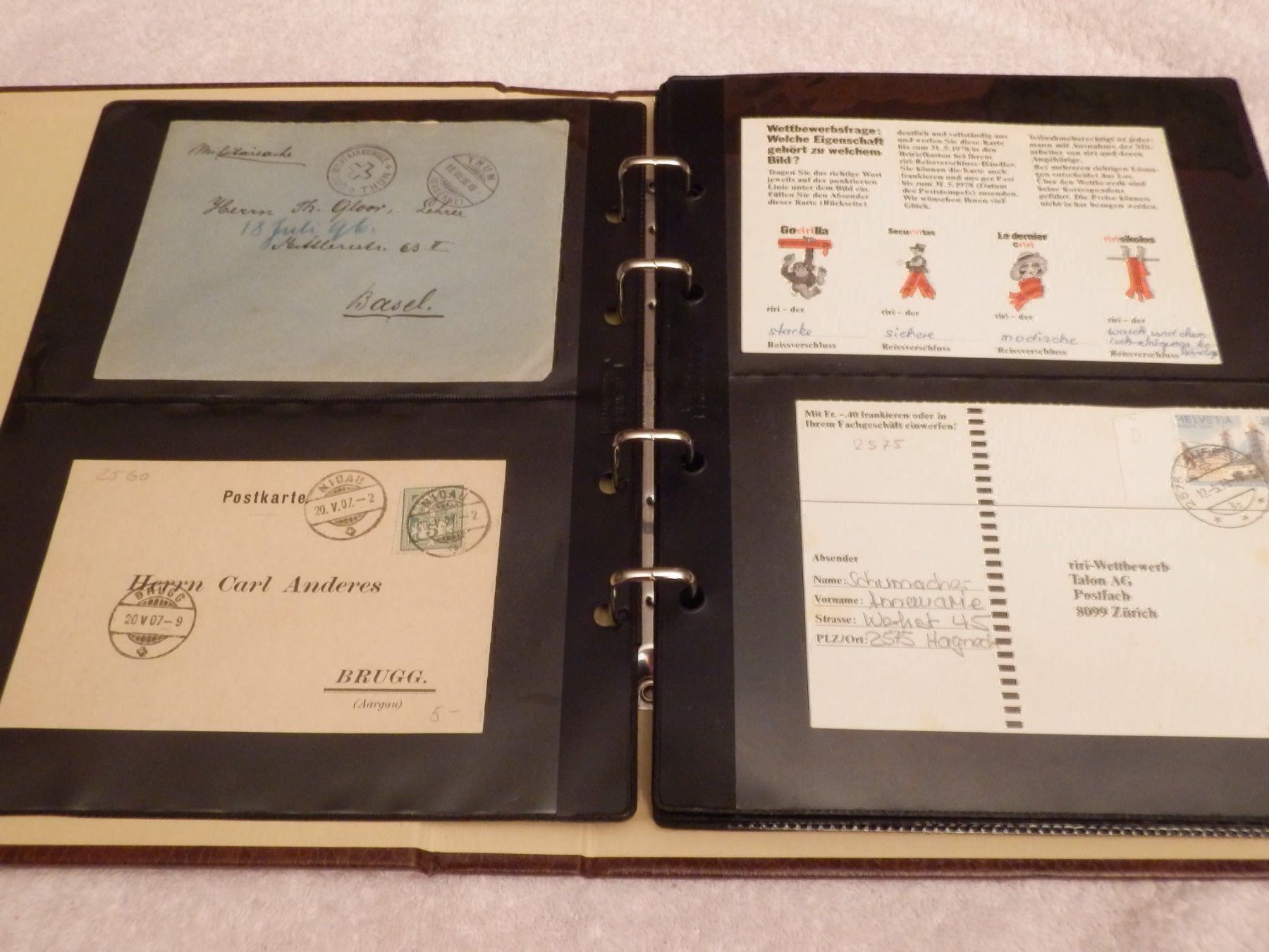 Cartoline postali: Album, Sammlung, Post- Ansichtskarten, 60 Stk. vorw. Schweiz – Usato da Ueberstorf venduto da dinbau 4