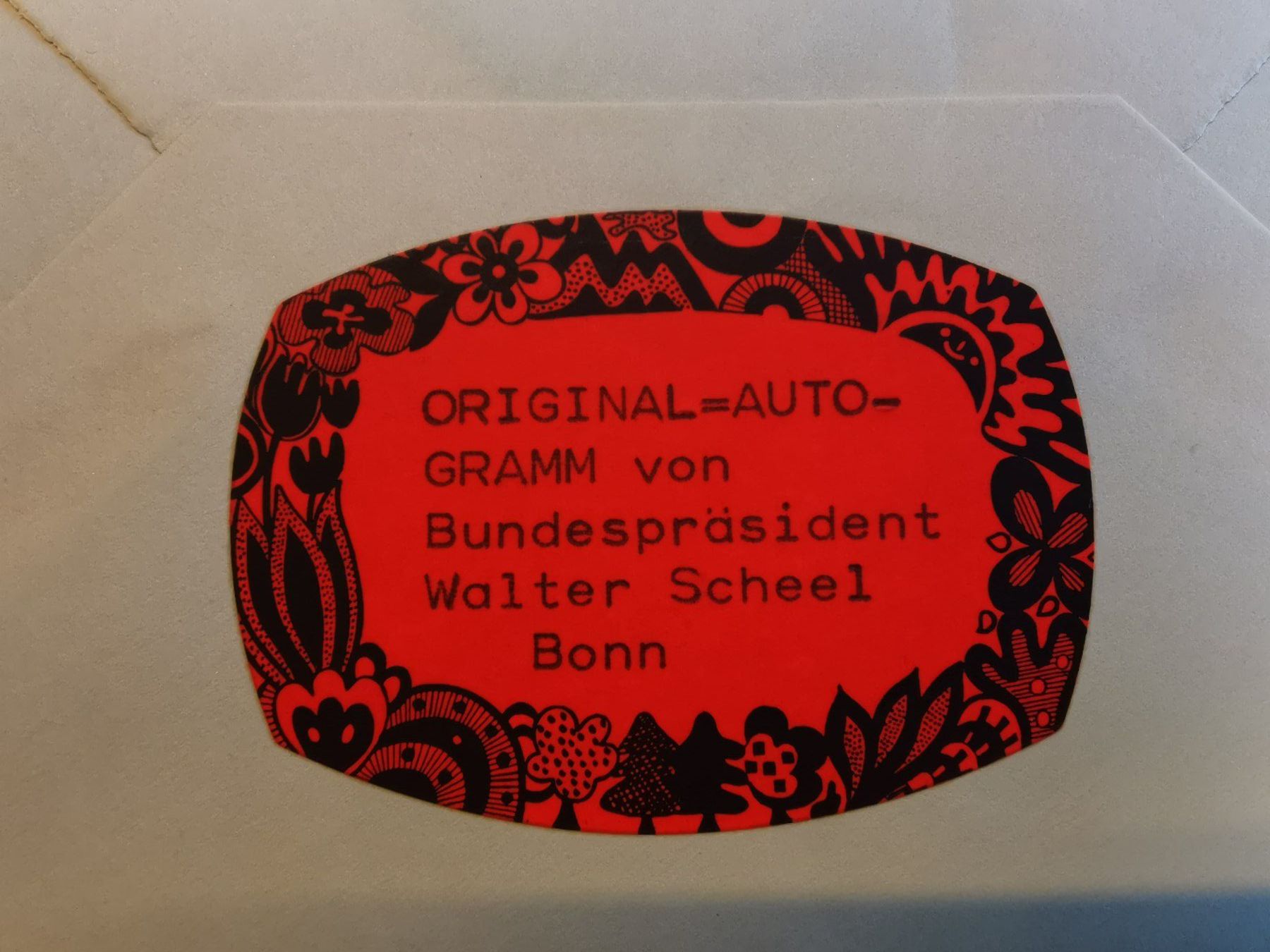 Autogramme: Original Autogramm Bundespräsident Scheel 1974, Top!  BRD – Gebraucht aus Rheineck von kat_7gld 1