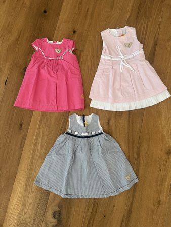 3x Steiff Mädchenkleider Grösse 74/9m🌸🐻‍❄️🐻