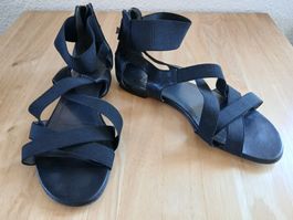 Stuart Weitzmann Sandalen, Schwarz G.38 sehr guter Zustand
