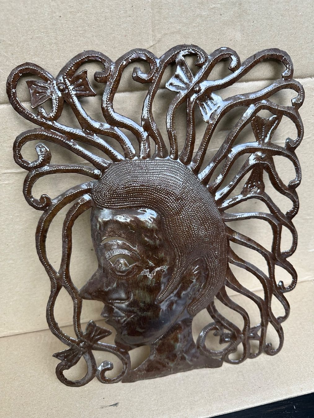 Tutte le decorazioni: Déco  unique en fer forgé -signe Soulouque Pelaudy – Usato da Lausanne venduto da artnouveau04 1