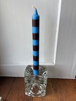 Vintage Eiswürfel Glas Kerzenständer,