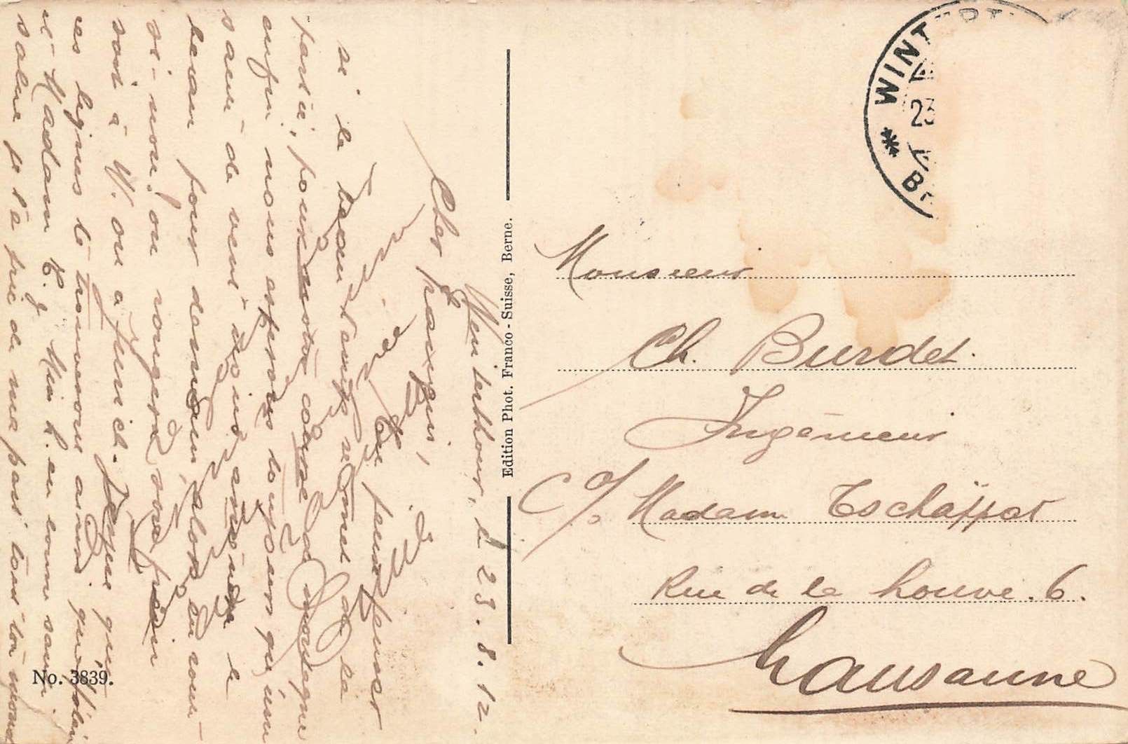 Cartoline postali: Winterthur – Usato da Biasca venduto da Blenio71 1