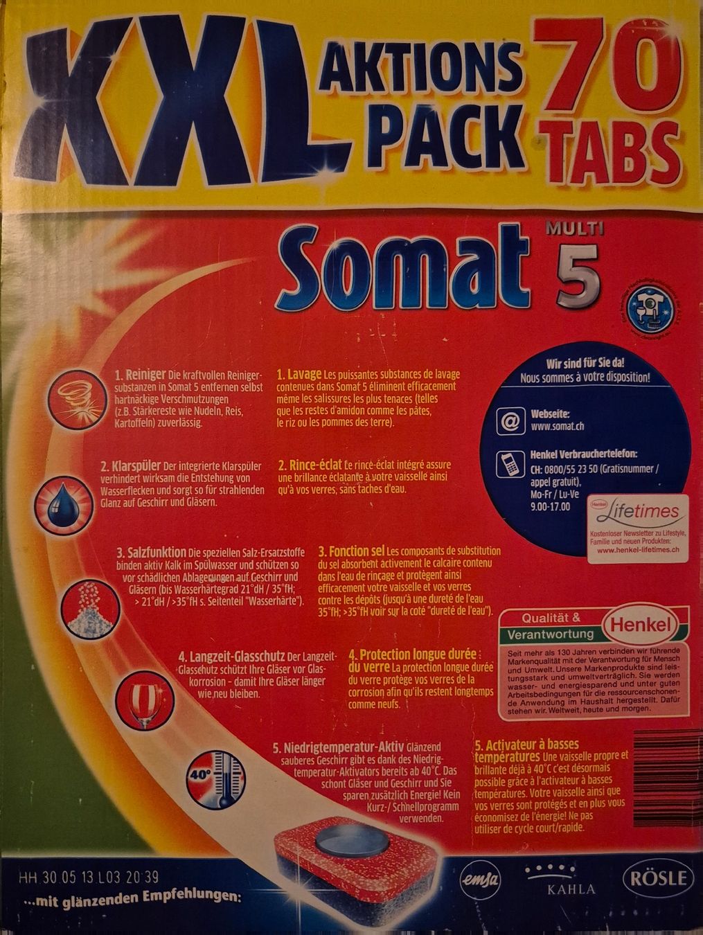 Lavastoviglie: Somat Multi 5, Geschirrspühl-Tabs – Nuovo e nell'imballaggio originale da Rüti ZH venduto da ste1980 1