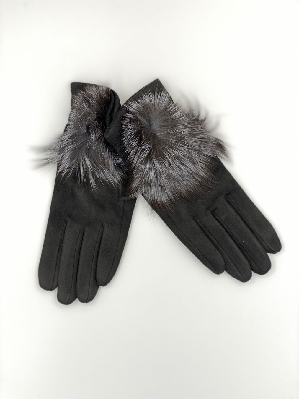 Guanti & manicotti: Handschuh mit Pompon "Schwarz" – Nuovo e nell'imballaggio originale da Bülach venduto da DuffyFashionAvenue 1