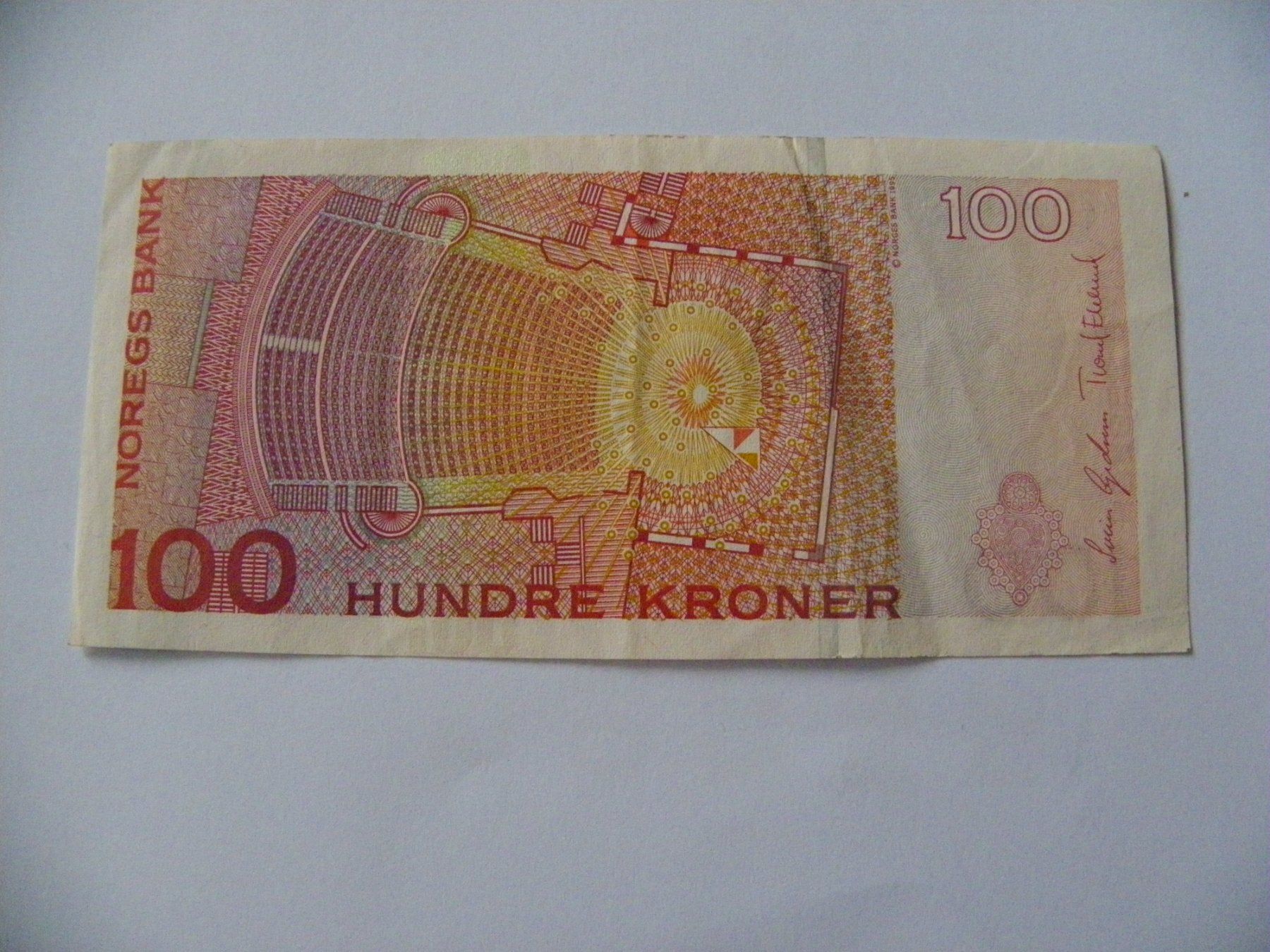 Billets de banque: Norway 100 Kroner 2007, P-49d, VF – D'occasion à Untersiggenthal par Gas61 1