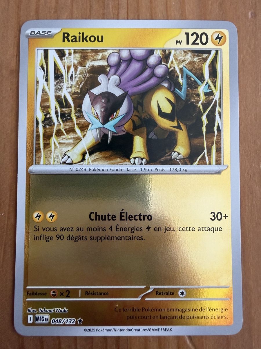 Pokémon Carte collezionabili: Raikou (MEG048) – Nuovo (secondo la descrizione) da Vevey venduto da Matx