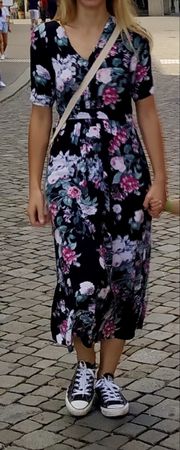 H&M Maxi Dress floral print viscose 