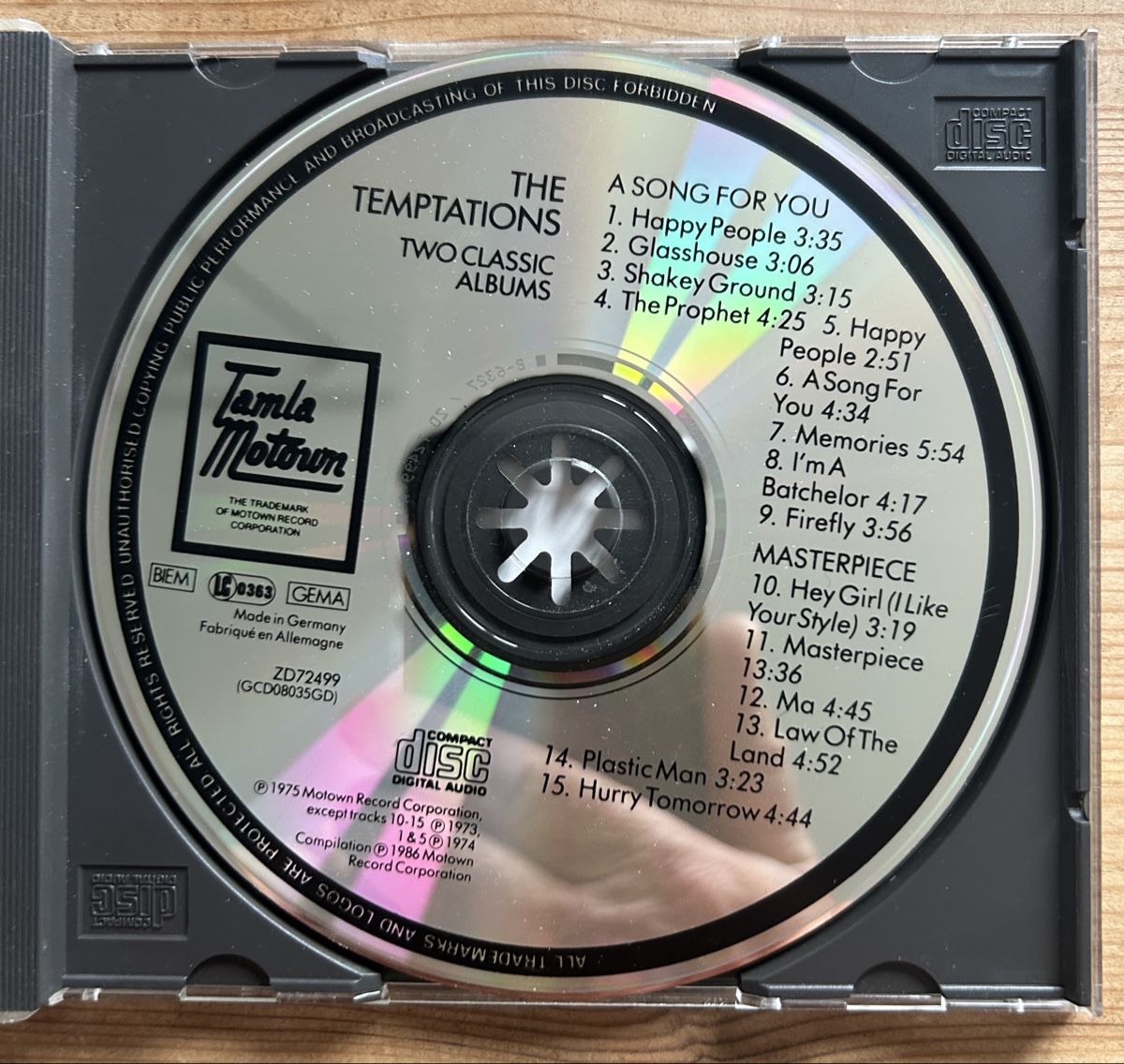 CD: CD The Temptations – Usato da Brislach venduto da gre_t5pb 3