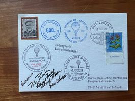 1977 Ballonpost 500. Flug Dolder sign. diverse   (G2870)