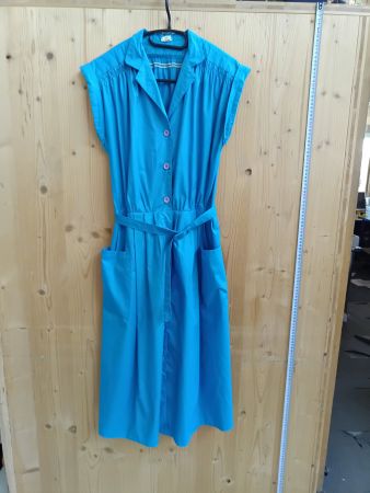Hemd-Kleid in türkis