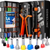 Crimpzange Set mit Aderendhülsen 0.25–10 mm²