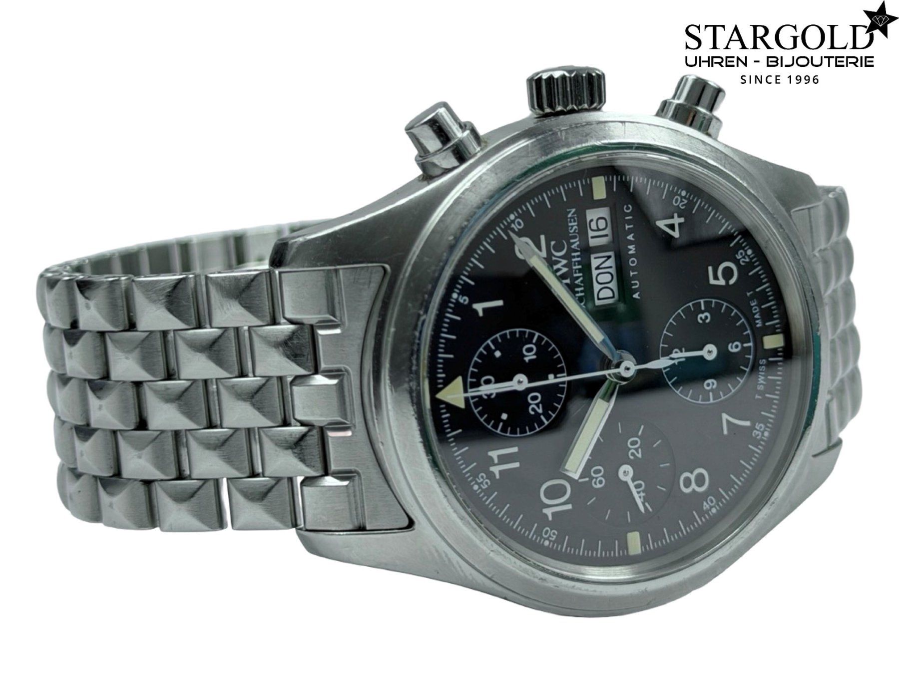 IWC Uhren: IWC Fliegeruhr Chronograph - IW3706 – Gebraucht aus Zürich von Stargold-Uhren 3